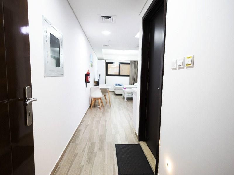 Furnished pool view studio in laya mansion jvc district 15 dubai interiors 1 media item