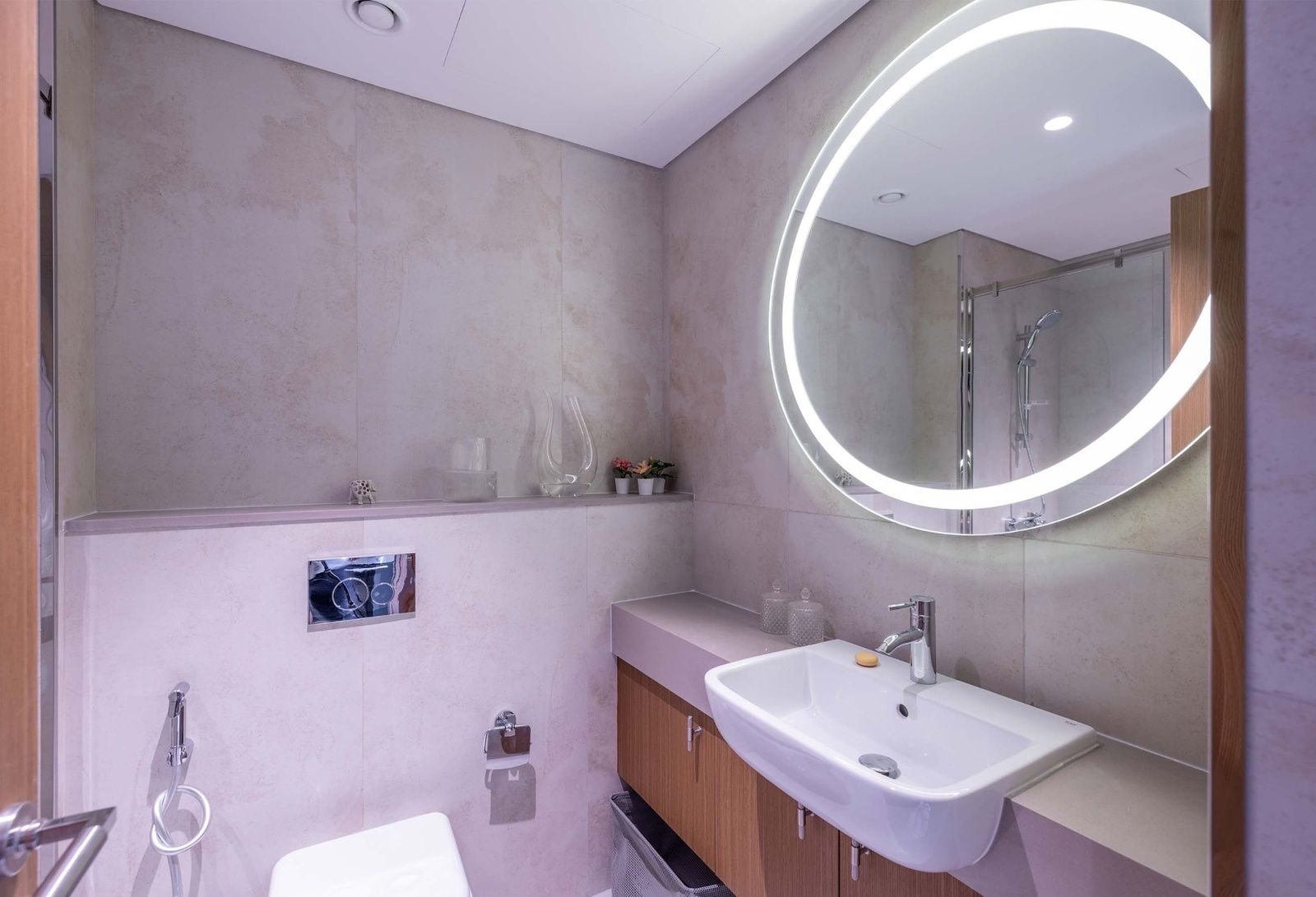 Furnished open view studio in azizi beach oasis mirage 1 dubai studio city interiors azizi beach oasis azizi mirage 1
